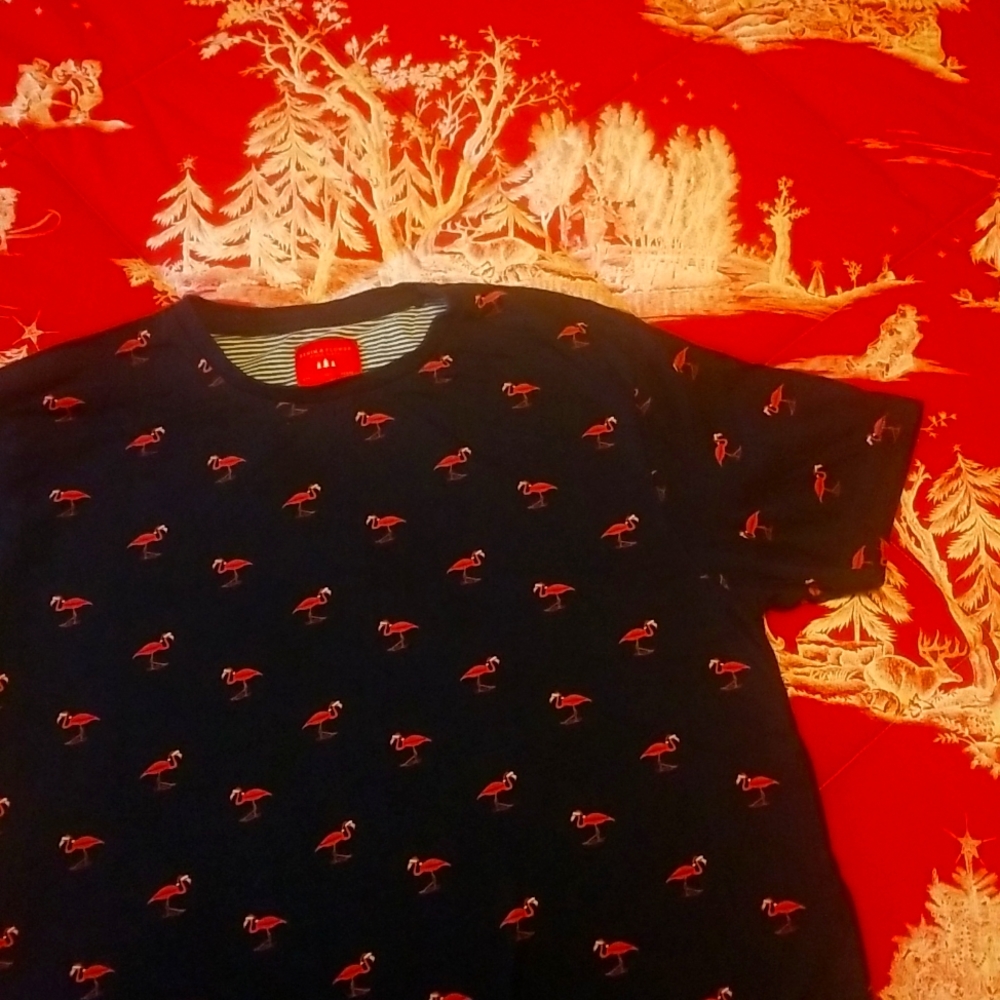 Men's short sleeve Holiday tshirt. Size Large